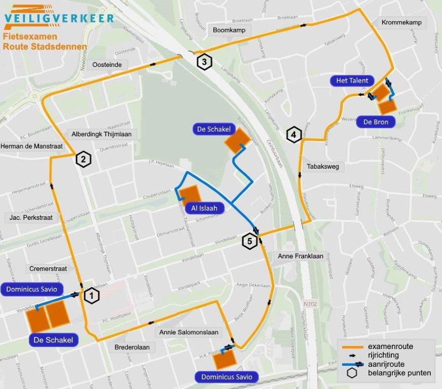 Route 1 Stadsdennen